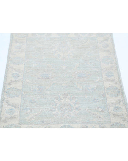 Serenity 2' 1" X 2' 11" Hand Knotted Wool Rug 2' 1" X 2' 11" (63 X 89) / Grey / Wool