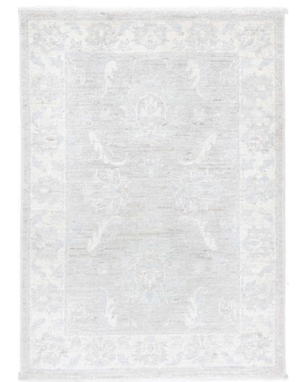 Serenity 2' 2" X 3' 1" Hand Knotted Wool Rug 2' 2" X 3' 1" (66 X 94) / Grey / Wool