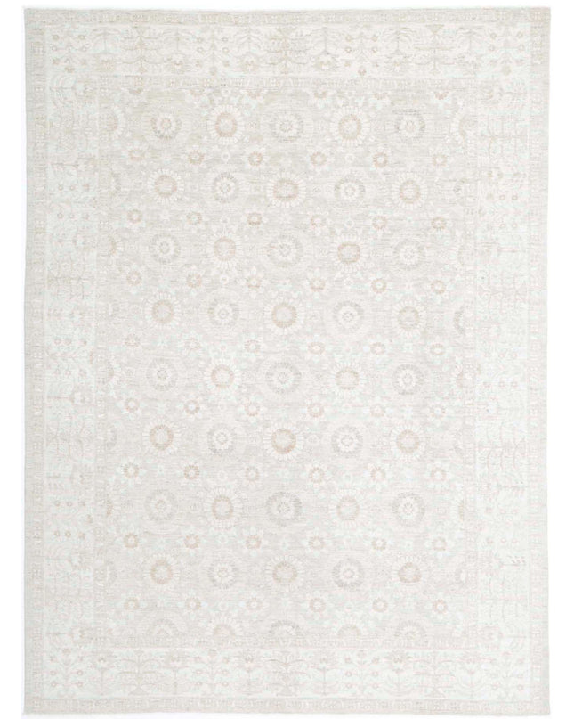 Serenity 8' 8" X 11' 8" Hand Knotted Wool Rug 8' 8" X 11' 8" (264 X 356) / Ivory / Wool
