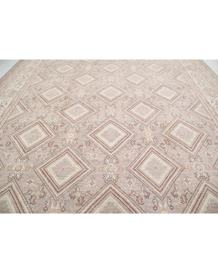 Serenity 13' 4" X 17' 6" Hand Knotted Wool Rug 13' 4" X 17' 6" (406 X 533) / Grey / Wool