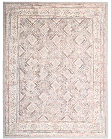 Serenity 13' 4" X 17' 6" Hand Knotted Wool Rug 13' 4" X 17' 6" (406 X 533) / Grey / Wool