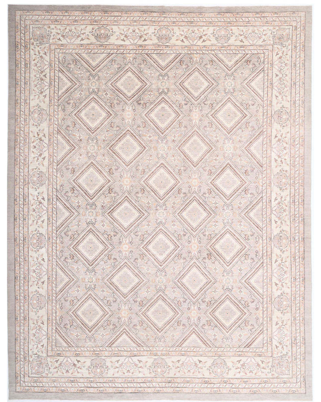Serenity 13' 4" X 17' 6" Hand Knotted Wool Rug 13' 4" X 17' 6" (406 X 533) / Grey / Wool