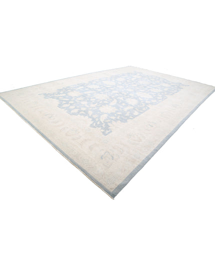 Serenity 13' 2" X 19' 8" Hand Knotted Wool Rug 13' 2" X 19' 8" (401 X 600) / Grey / Wool