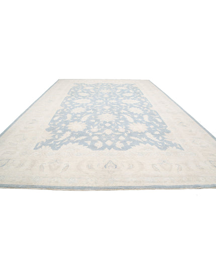 Serenity 13' 2" X 19' 8" Hand Knotted Wool Rug 13' 2" X 19' 8" (401 X 600) / Grey / Wool