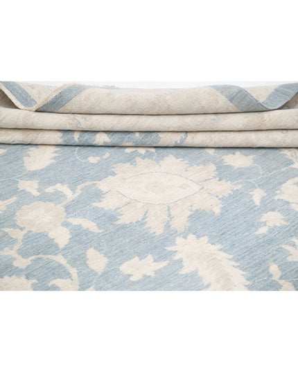 Serenity 13' 2" X 19' 8" Hand Knotted Wool Rug 13' 2" X 19' 8" (401 X 600) / Grey / Wool