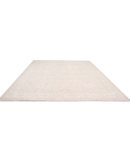 Serenity 11' 8" X 13' 8" Hand Knotted Wool Rug 11' 8" X 13' 8" (356 X 417) / Peach / Wool