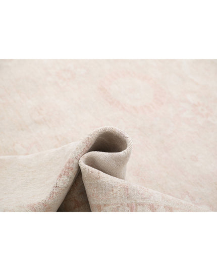 Serenity 11' 8" X 13' 8" Hand Knotted Wool Rug 11' 8" X 13' 8" (356 X 417) / Peach / Wool