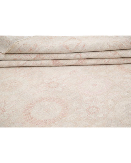 Serenity 11' 8" X 13' 8" Hand Knotted Wool Rug 11' 8" X 13' 8" (356 X 417) / Peach / Wool