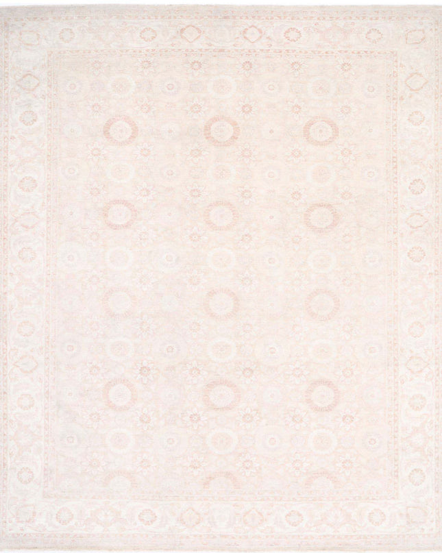 Serenity 11' 8" X 13' 8" Hand Knotted Wool Rug 11' 8" X 13' 8" (356 X 417) / Peach / Wool