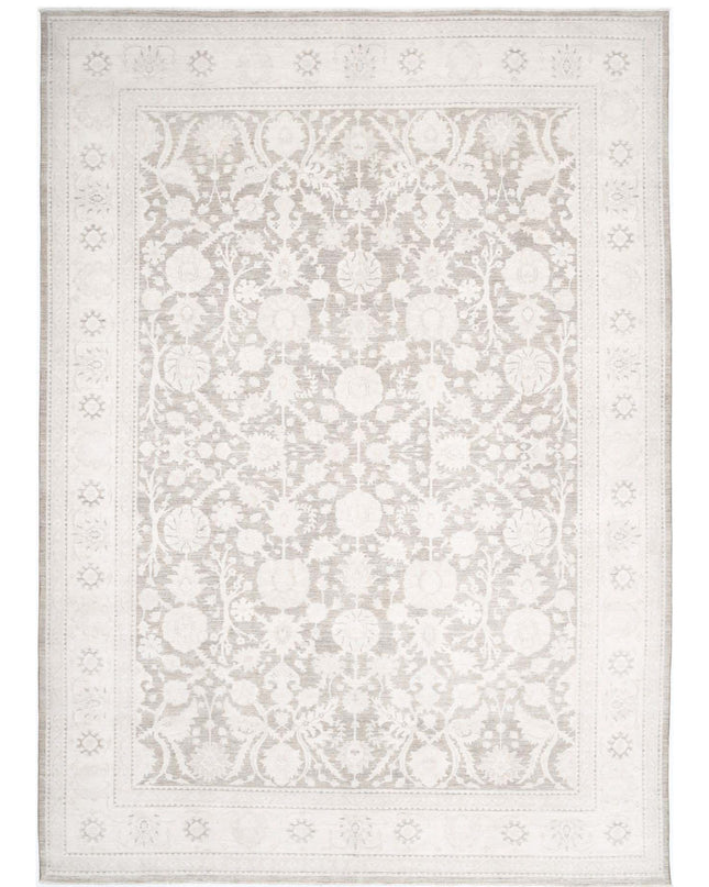 Serenity 12' 10" X 17' 11" Hand Knotted Wool Rug 12' 10" X 17' 11" (391 X 546) / Brown / Wool