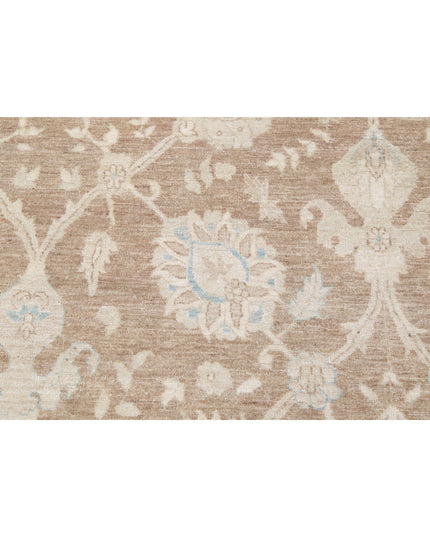 Serenity 13' 9" X 18' 10" Hand Knotted Wool Rug 13' 9" X 18' 10" (419 X 574) / Brown / Wool