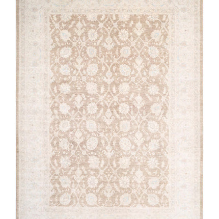 Serenity 13' 9" X 18' 10" Hand Knotted Wool Rug 13' 9" X 18' 10" (419 X 574) / Brown / Wool