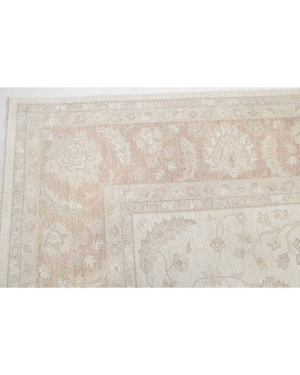 Serenity 12' 4" X 18' 1" Hand Knotted Wool Rug 12' 4" X 18' 1" (376 X 551) / Ivory / Wool