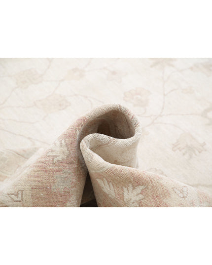 Serenity 12' 4" X 18' 1" Hand Knotted Wool Rug 12' 4" X 18' 1" (376 X 551) / Ivory / Wool