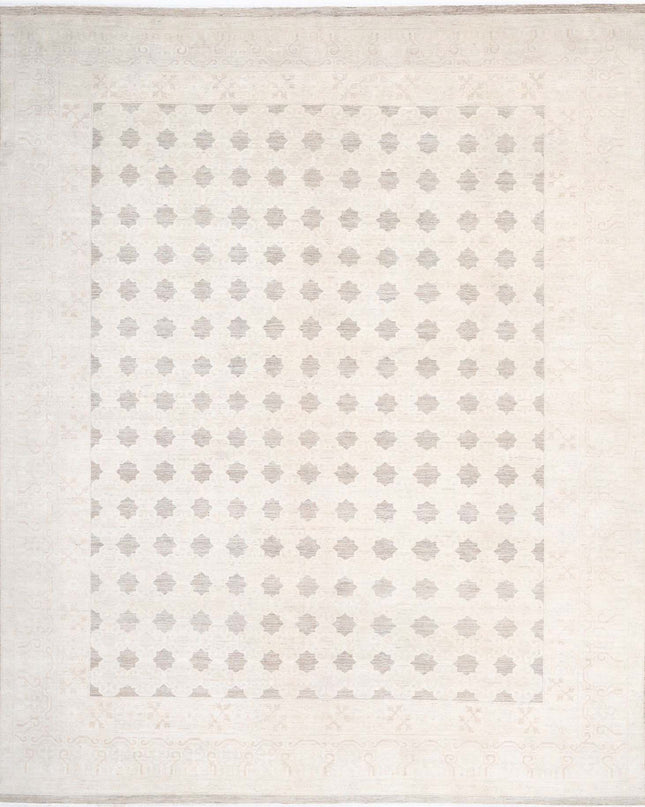 Serenity 12' 0" X 14' 5" Hand Knotted Wool Rug 12' 0" X 14' 5" (366 X 440) / Brown / Wool