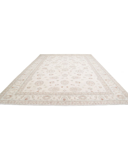 Serenity 11' 9" X 16' 10" Hand Knotted Wool Rug 11' 9" X 16' 10" (358 X 513) / Ivory / Wool
