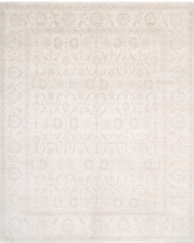 Serenity 11' 11" X 14' 6" Hand Knotted Wool Rug 11' 11" X 14' 6" (363 X 442) / Ivory / Wool