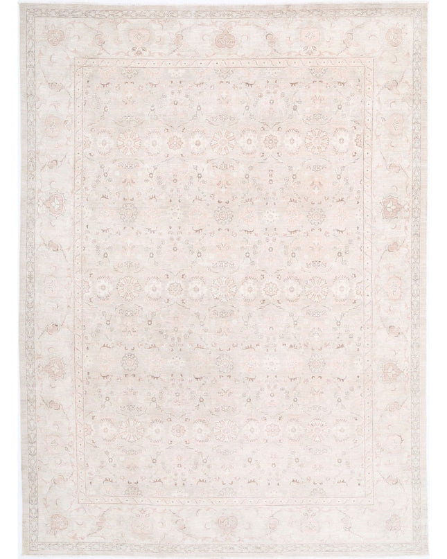 Serenity 8' 10" X 12' 1" Hand Knotted Wool Rug 8' 10" X 12' 1" (269 X 368) / Ivory / Wool