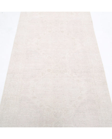 Serenity 2' 11" X 9' 2" Hand Knotted Wool Rug 2' 11" X 9' 2" (89 X 280) / Pink / Wool