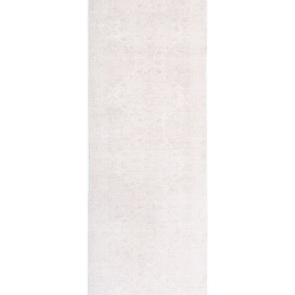 Serenity 2' 11" X 9' 2" Hand Knotted Wool Rug 2' 11" X 9' 2" (89 X 280) / Pink / Wool