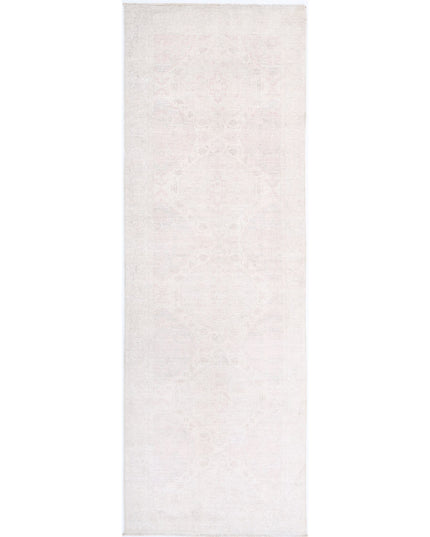 Serenity 2' 11" X 9' 2" Hand Knotted Wool Rug 2' 11" X 9' 2" (89 X 280) / Pink / Wool