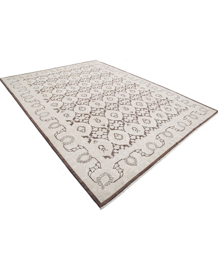 Serenity 8' 11" X 11' 8" Hand Knotted Wool Rug 8' 11" X 11' 8" (272 X 356) / Brown / Wool