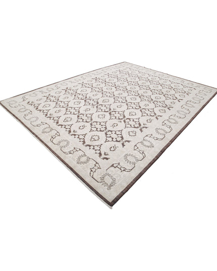 Serenity 8' 11" X 11' 8" Hand Knotted Wool Rug 8' 11" X 11' 8" (272 X 356) / Brown / Wool