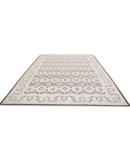 Serenity 8' 11" X 11' 8" Hand Knotted Wool Rug 8' 11" X 11' 8" (272 X 356) / Brown / Wool