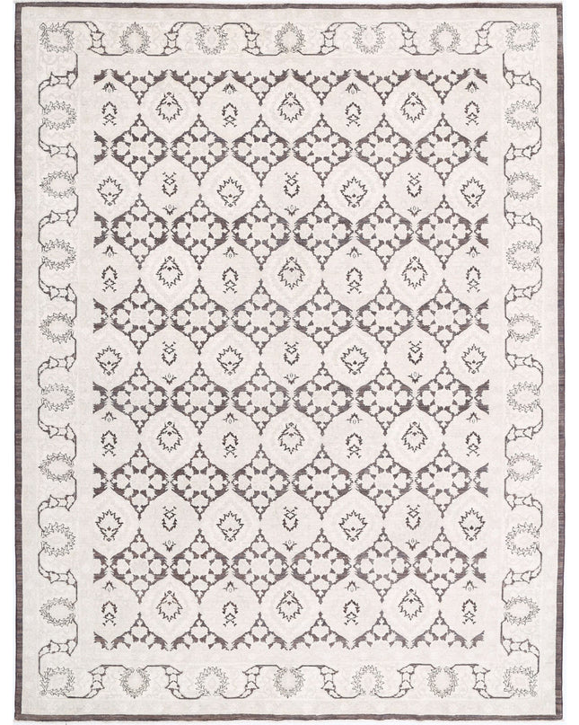 Serenity 8' 11" X 11' 8" Hand Knotted Wool Rug 8' 11" X 11' 8" (272 X 356) / Brown / Wool