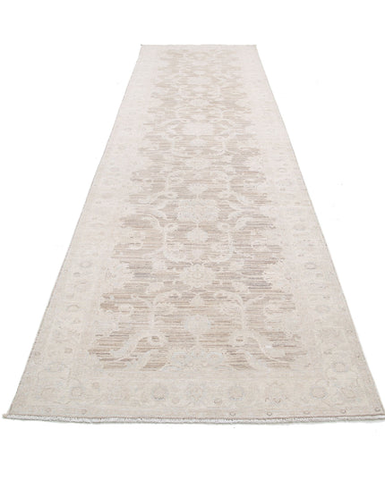 Serenity 4' 0" X 15' 1" Hand Knotted Wool Rug 4' 0" X 15' 1" (122 X 460) / Brown / Wool