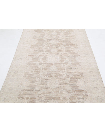 Serenity 4' 0" X 15' 1" Hand Knotted Wool Rug 4' 0" X 15' 1" (122 X 460) / Brown / Wool
