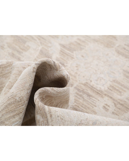 Serenity 4' 0" X 15' 1" Hand Knotted Wool Rug 4' 0" X 15' 1" (122 X 460) / Brown / Wool