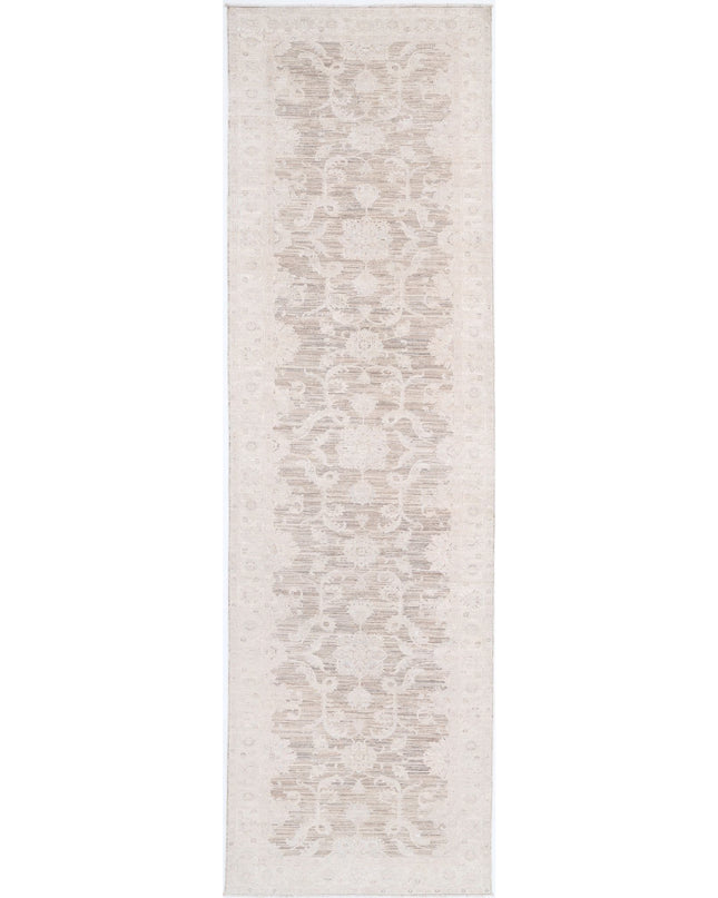 Serenity 4' 0" X 15' 1" Hand Knotted Wool Rug 4' 0" X 15' 1" (122 X 460) / Brown / Wool