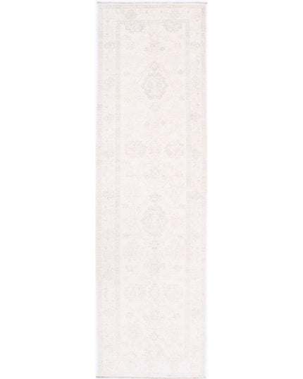 Serenity 2' 6" X 9' 5" Hand Knotted Wool Rug 2' 6" X 9' 5" (76 X 287) / Ivory / Wool