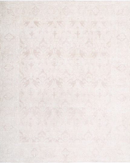 Serenity 7' 9" X 9' 6" Hand Knotted Wool Rug 7' 9" X 9' 6" (236 X 290) / Ivory / Wool