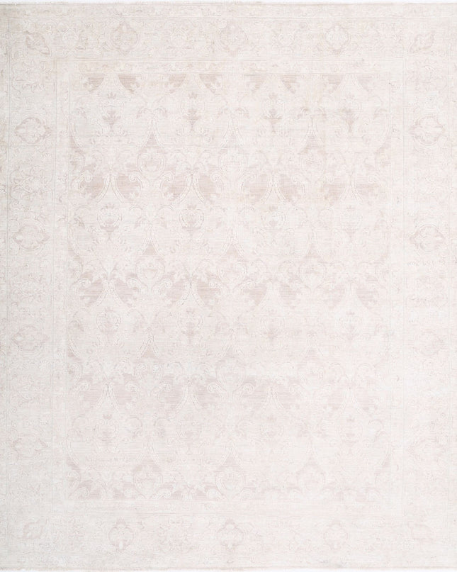Serenity 7' 9" X 9' 6" Hand Knotted Wool Rug 7' 9" X 9' 6" (236 X 290) / Ivory / Wool