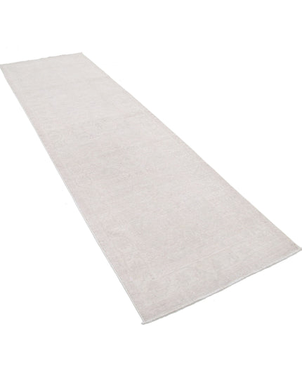 Serenity 2' 11" X 10' 4" Hand Knotted Wool Rug 2' 11" X 10' 4" (89 X 315) / Grey / Wool