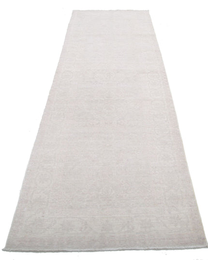 Serenity 2' 11" X 10' 4" Hand Knotted Wool Rug 2' 11" X 10' 4" (89 X 315) / Grey / Wool