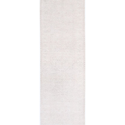 Serenity 2' 11" X 10' 4" Hand Knotted Wool Rug 2' 11" X 10' 4" (89 X 315) / Grey / Wool