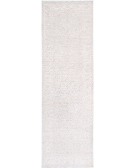 Serenity 2' 11" X 10' 4" Hand Knotted Wool Rug 2' 11" X 10' 4" (89 X 315) / Grey / Wool