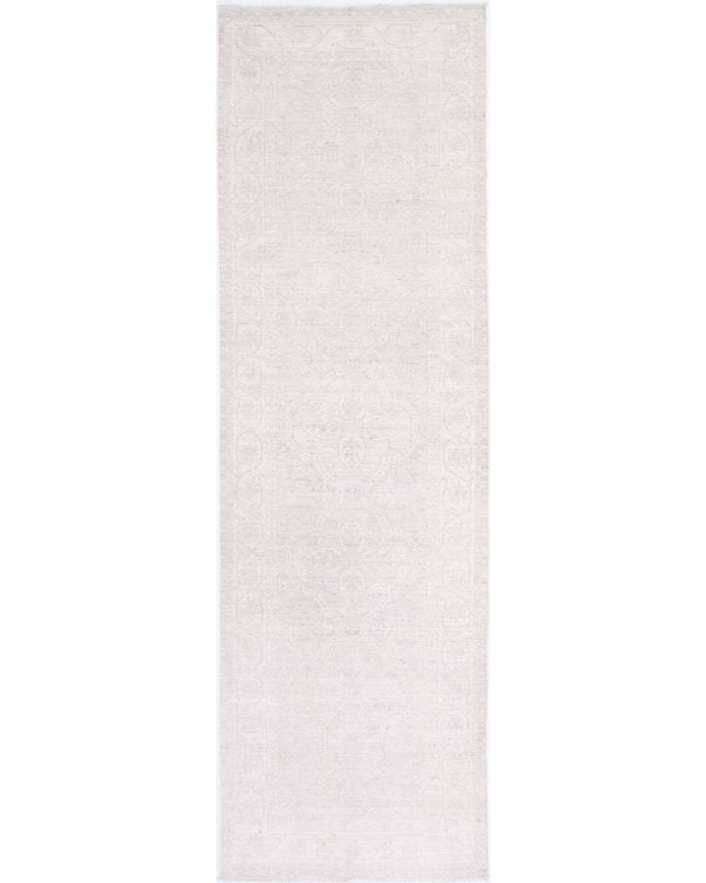 Serenity 2' 11" X 10' 4" Hand Knotted Wool Rug 2' 11" X 10' 4" (89 X 315) / Grey / Wool
