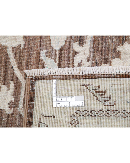 Serenity 8' 10" X 11' 7" Hand Knotted Wool Rug 8' 10" X 11' 7" (269 X 353) / Brown / Wool