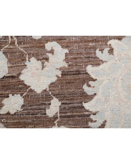 Serenity 8' 10" X 11' 7" Hand Knotted Wool Rug 8' 10" X 11' 7" (269 X 353) / Brown / Wool