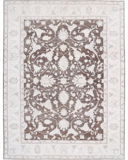 Serenity 8' 10" X 11' 7" Hand Knotted Wool Rug 8' 10" X 11' 7" (269 X 353) / Brown / Wool