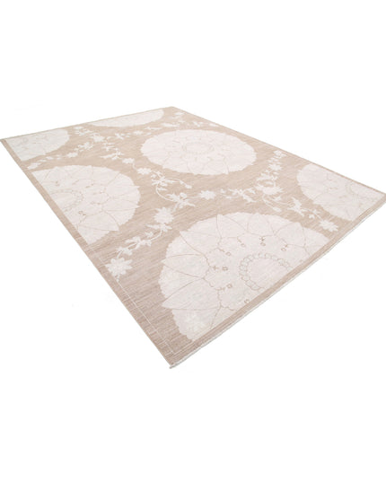 Serenity 9' 0" X 11' 11" Hand Knotted Wool Rug 9' 0" X 11' 11" (274 X 363) / Brown / Wool