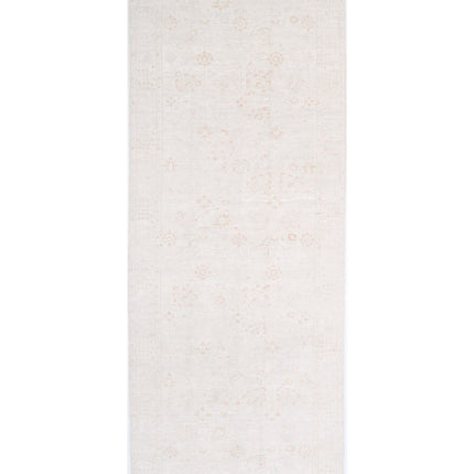 Serenity 5' 10" X 16' 3" Hand Knotted Wool Rug 5' 10" X 16' 3" (178 X 495) / Ivory / Wool