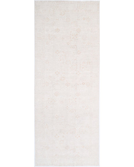 Serenity 5' 10" X 16' 3" Hand Knotted Wool Rug 5' 10" X 16' 3" (178 X 495) / Ivory / Wool