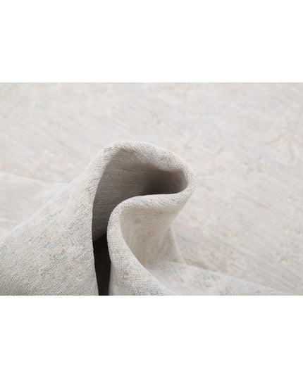 Serenity 3' 11" X 14' 2" Hand Knotted Wool Rug 3' 11" X 14' 2" (119 X 432) / Grey / Wool