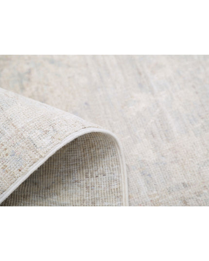 Serenity 3' 11" X 14' 2" Hand Knotted Wool Rug 3' 11" X 14' 2" (119 X 432) / Grey / Wool