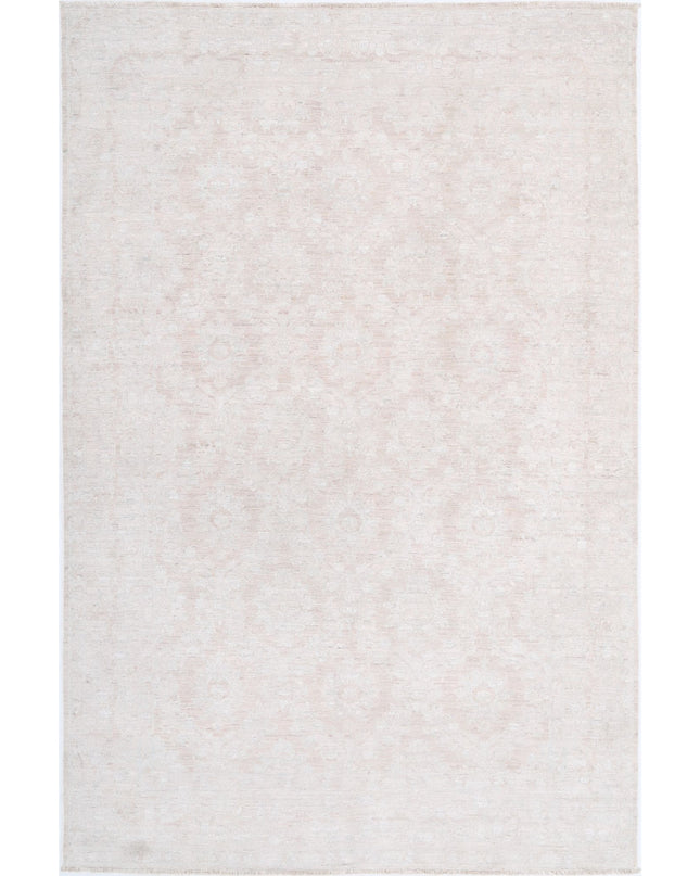 Serenity 5' 10" X 8' 10" Hand Knotted Wool Rug 5' 10" X 8' 10" (178 X 269) / Grey / Wool